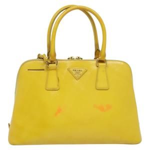 Prada Vitello Yellow Leather handbag